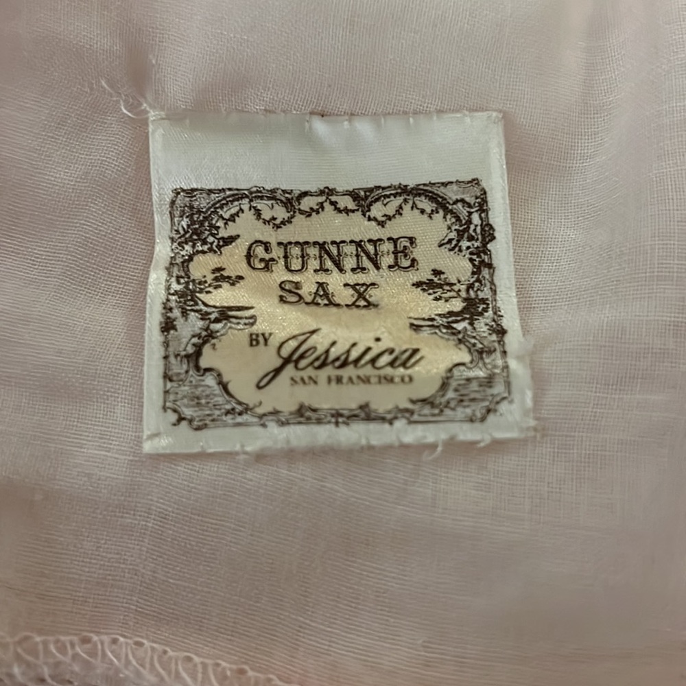 Vintage Gunne Sax Corset Long Sleeve Pink Maxi Dress - Picture 12 of 16